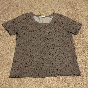 🌼Stateside Floral Sweatshirt Fleece Tee T-shirt Short Sleeve Size Small